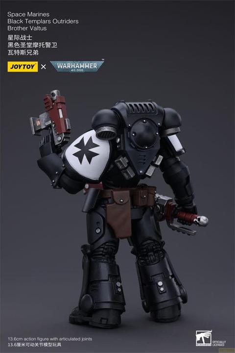 Produktbild Joy Toy Warhammer 40k Actionfigur 1/18 Space Marines Black Templars Outriders Brother Valtus 14 cm