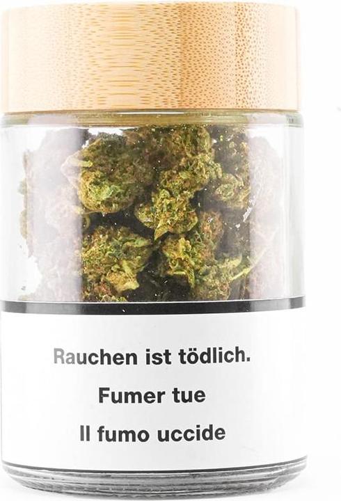 Actual product image Cannatura Harmony, organic CBD in airtight reusable jar (20 g, Indoor)