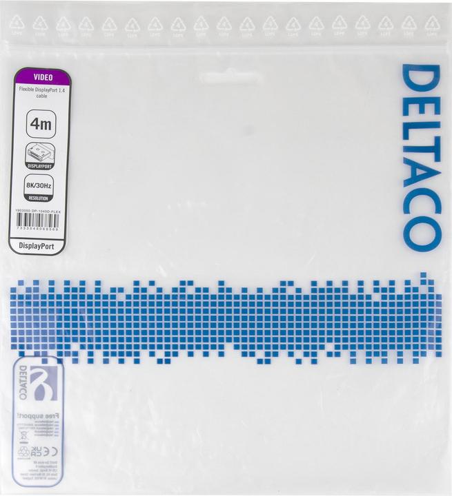Produktbild Deltaco DP-1040D-FLEX (4 m, DisplayPort)