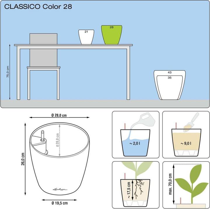Actual product image Lechuza Classico Color (27.50 cm)
