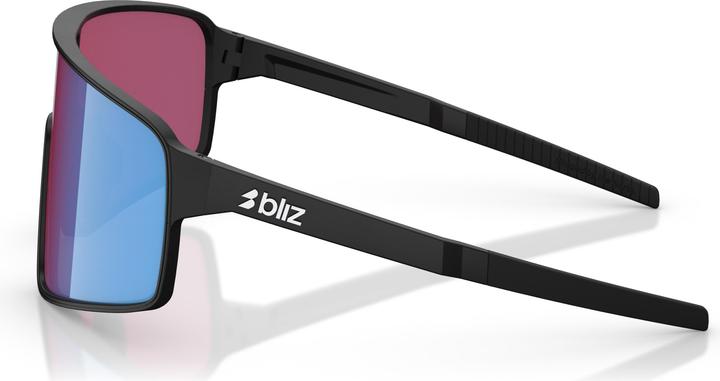 Actual product image Bliz P001S (Nano Optics Nordic Light Begonia - Violet w Blue Multi, Matt Black, Black)