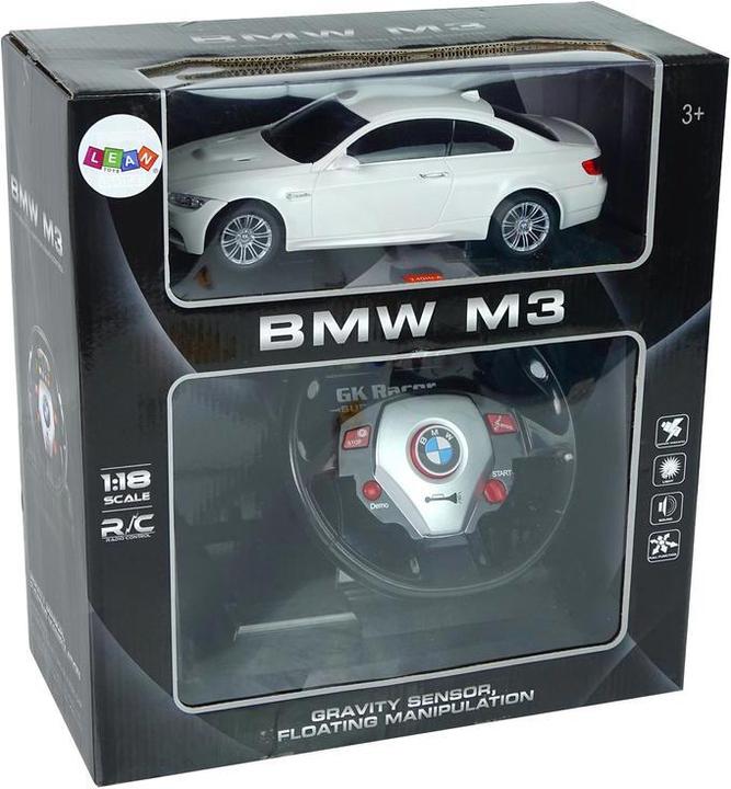 Actual product image Lean Toys Radio Controlled BMW M3 white 1:18