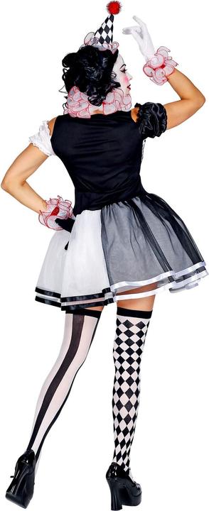 Produktbild Widmann MISS HARLEKIN (Kleid, Clownkragen, Manschetten, Minihut), S (S)