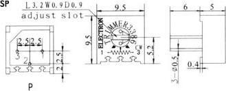 Produktbild Cermet Trimmer Single-Turn 100k