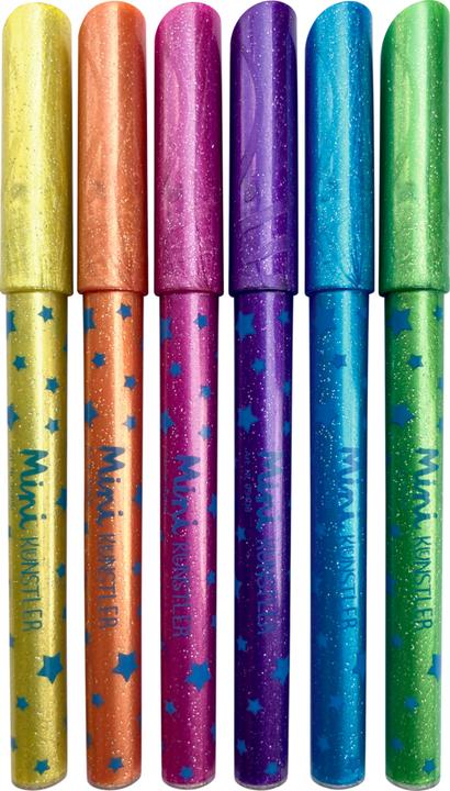 Image du produit Mes premiers crayons à paillettes (Lila, Bleu, Jaune, Vert, Orange, Pink, 6 x)