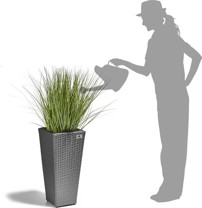 Produktbild Gartenfreude Pflanzkübel Polyrattan Pflanzgefäss (28 cm)