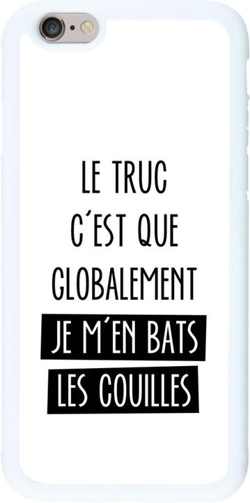 Actual product image PhoneLook Cover Silicone white Le truc globalement bats les couilles (Apple iPhone 6)