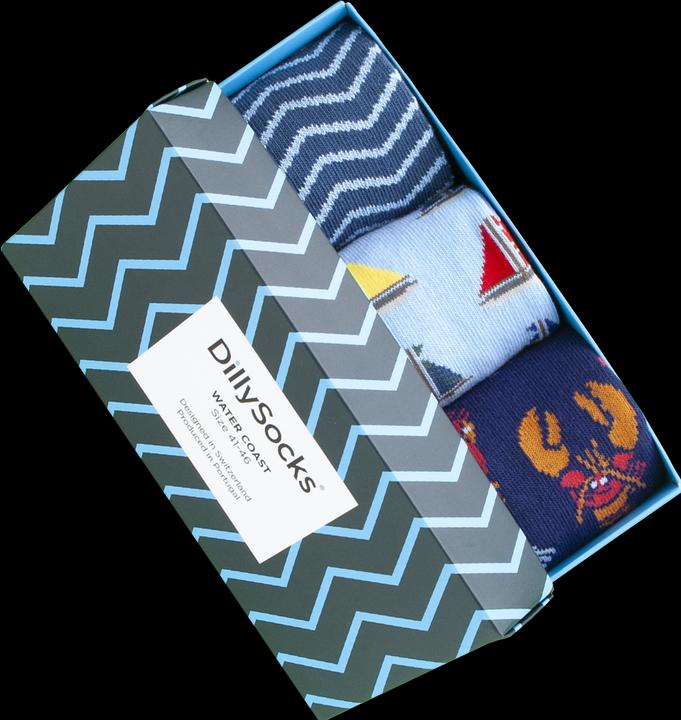 Immagine prodotto DillySocks Water Coast (confezione da 3)