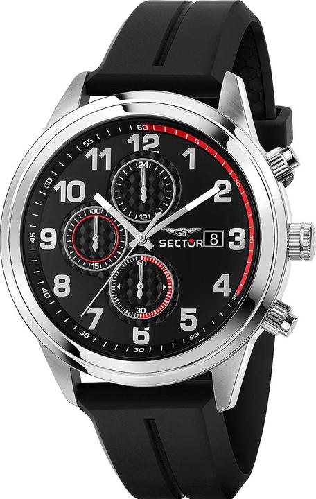 Sector R3271740001 Serie 670 Chronograph 45mm 5ATM (Chronograph, 45 mm)