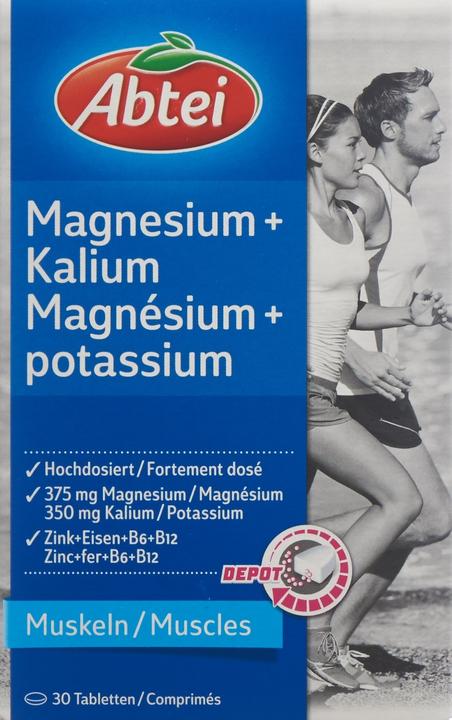 Produktbild Abtei Magnesium + Kalium (30 Stück, Tabletten, 85 g)