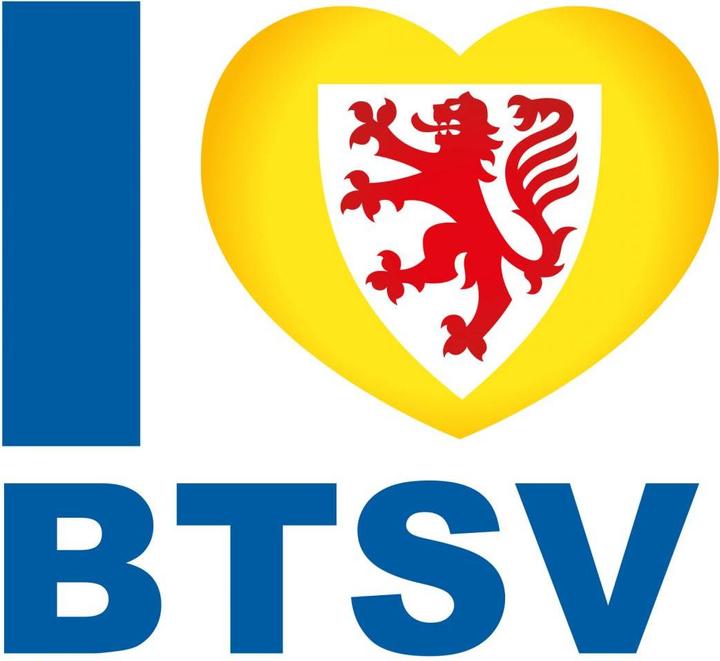 Produktbild Eintracht Braunschweig I love BTSV (40 x 36 cm, 120 x 109 cm, 60 x 54 cm, 80 x 73 cm, 100 x 91 cm, 30 x 27 cm)