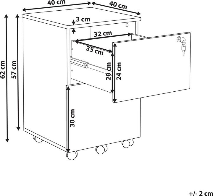 Immagine prodotto Beliani Johnson (40 x 62 x 40 cm)