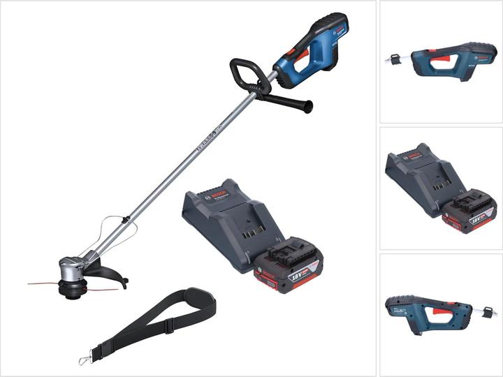 Produktbild Bosch Professional Bosch GRT 18V-33 Professional Akku Rasentrimmer 18 V 330 mm Brushless + 1x Akku 4,0 Ah + LadegerÃ¤t