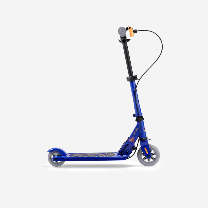 Oxelo Scooter Tretroller Kinder mit Bremse - Play 5 blau/orange