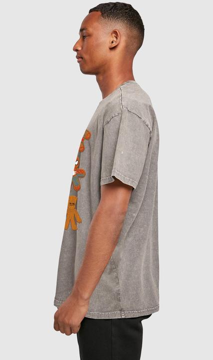 Immagine prodotto Absolute Cult Universo Marvel - Maglietta oversize lavata con acido dei Vendicatori del Pan di Zenzero di Natale (XL)