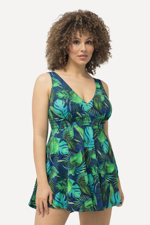 Produktbild Ulla Popken Badekleid, Dschungel, Softcups, Träger verstellbar (44)