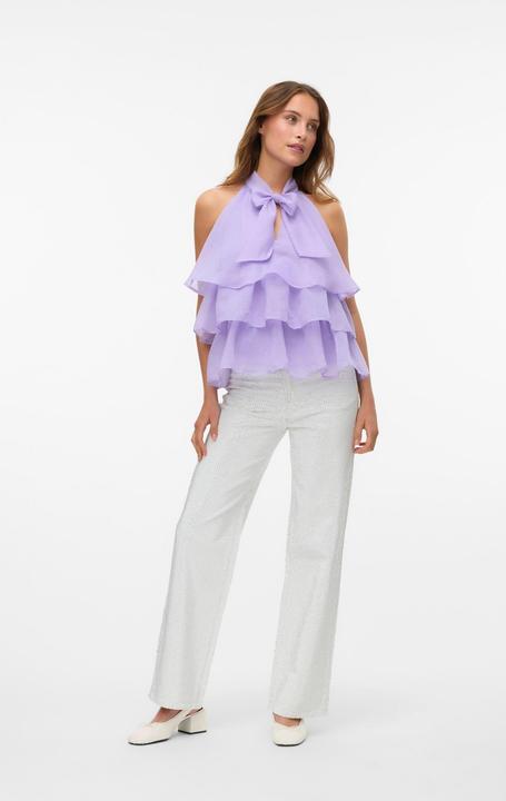 Actual product image Vero Moda VMTESSA Hohe Taille Weiter Beinschnitt Jeans Weit geschnitten (W27/L32)