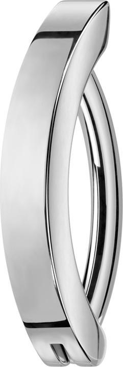 Star Piercing Banane klappbar silber Schild (ohne Messing, Titan G23)