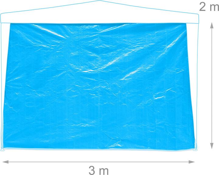 Actual product image Relaxdays 3x gazebo side parts (10 cm, 300 cm)