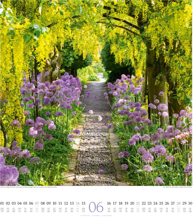Produktbild Paradiesische Gärten Kalender 2026 (48 x 54 cm, Englisch, Deutsch, Französisch)