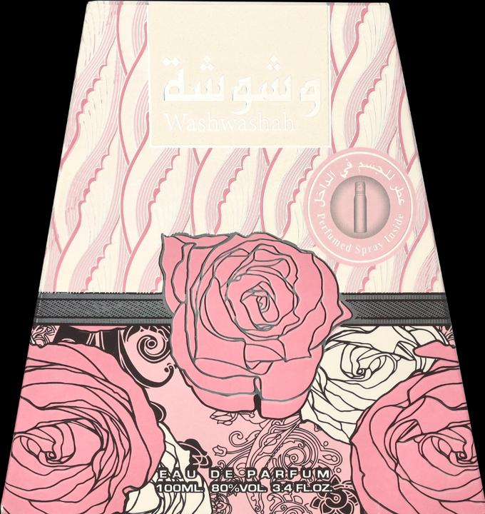 Actual product image Lattafa Perfumes Washwashah by Eau De Parfum Spray Plus 1.7 oz Deodorant 100 ml (Eau de parfum, 100 ml)