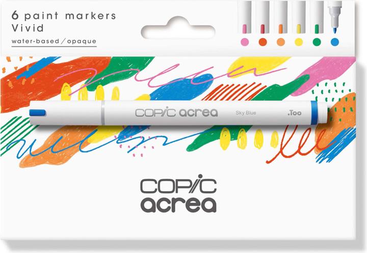 Produktbild Copic Marker acrea Set Vivid (Multicolor, 0.80 mm, 6 x)
