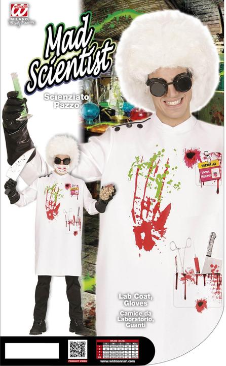 Immagine prodotto Widmann MAD SCIENTIST (Laborkittel, Handschuhe), XL (XL)