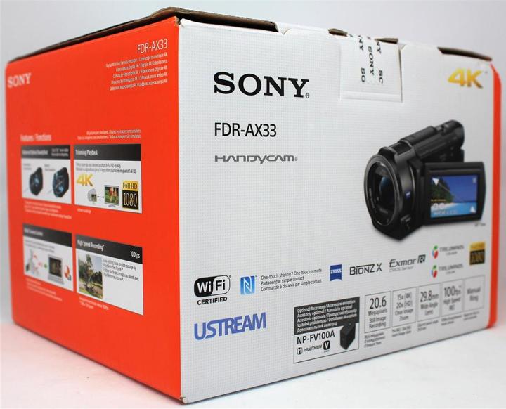 Immagine prodotto Sony Fdr Ax33 (8.29 Mpx, 25p, 10 x)
