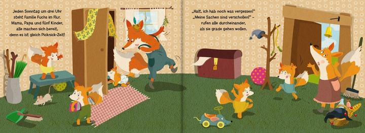 Actual product image Familie Fuchs sucht ihre Sachen, denn sie will heute Picknick machen (German, Lena Walde, 2022)
