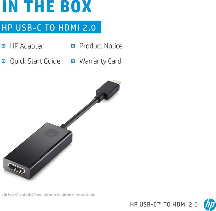 Actual product image HP USB-C to (HDMI, 2.50 cm)
