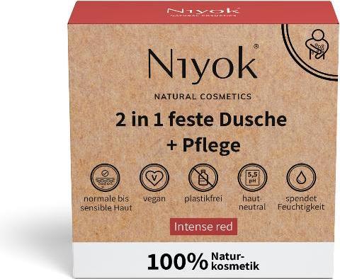 Image du produit Niyok Gel douche solide Rouge intense 81 g