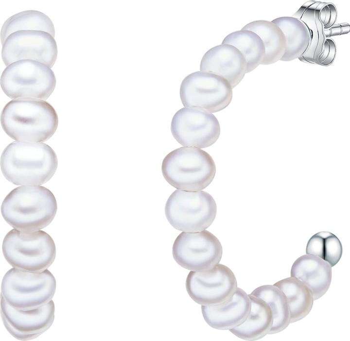 Valero Pearls Damen Sterling Silber Süsswasser-Zuchtperlen silber - 15048 (925er Silber)