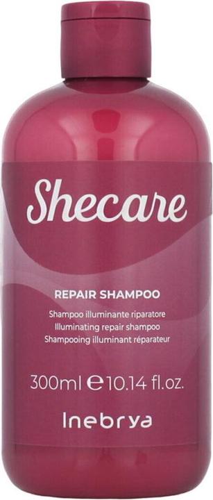 Actual product image Inebrya SHECARE Repair Shampoo - Shampoo for regeneration and shine enhancement - 300ml (300 ml, Liquid shampoo)