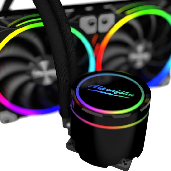 Actual product image Alpenföhn Glacier Water 240 High Speed Complete Water Cooling, ARGB