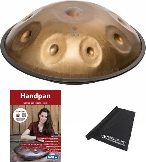 Sela Handpan SE 201 Harmony D Kurd mit Lehrbuch (Handpan)