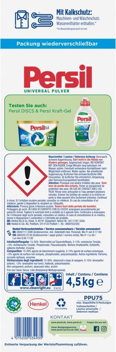 Actual product image Persil WL Universal (75 Washing cycles, Washing powder)