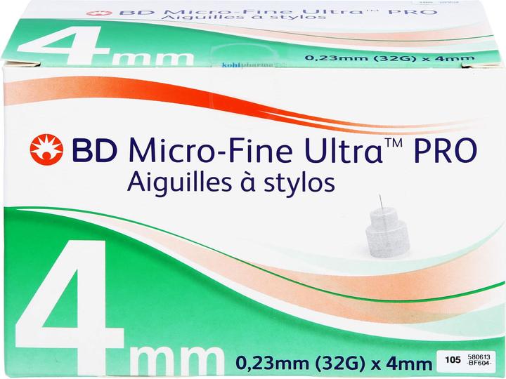 Produktbild BD Micro-Fine Ultra PRO Pen-Nadeln 4 mm 32 G, 105 St KAN