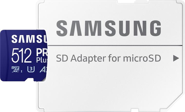 Image du produit Samsung PRO Plus (512 Go, microSDXC, U3, UHS-I)