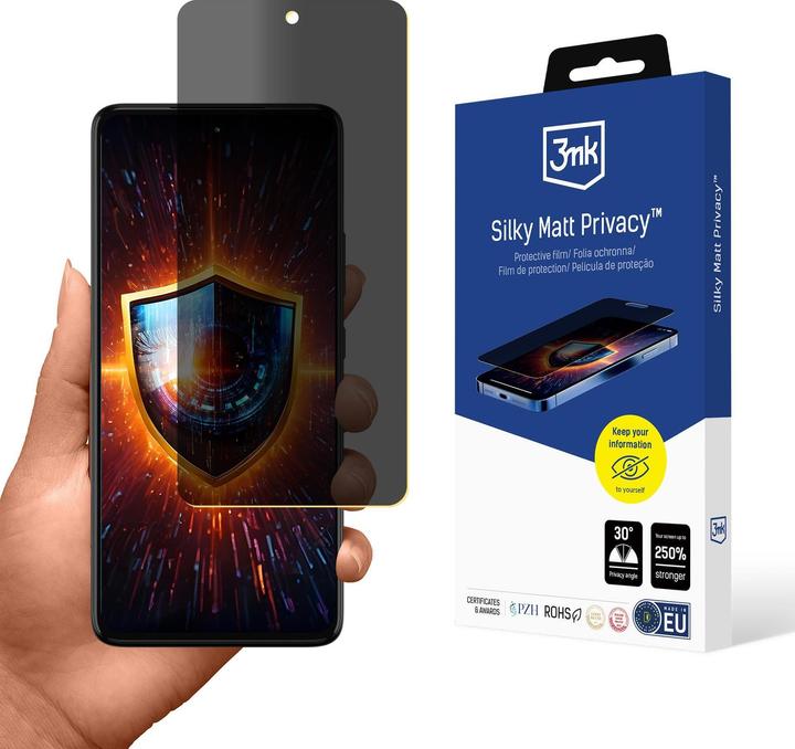 Produktbild 3MK Folia ochronna prywatyzujÄ ca matowa Silky Matt Privacy na Motorola Moto G72 (Klebefolie)