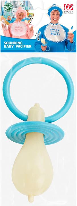 Produktbild Widmann Blauer Maxischnuller Baby Mit Sound (One Size)