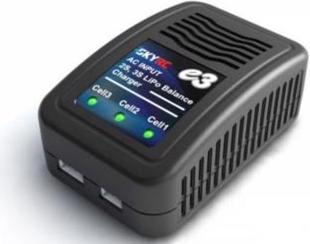 Robitronic Ladegerät AC Ladegerät e3 LiPo 2-3s 1,2A
