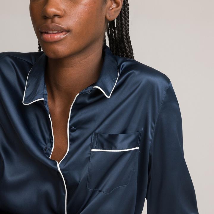 Immagine prodotto La Redoute Collections Camicia da notte a maniche lunghe in raso (48)