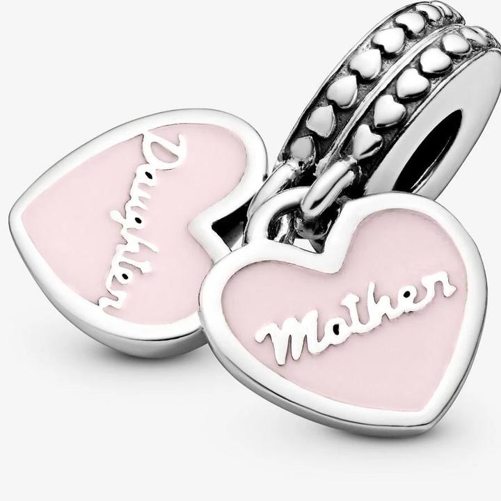 Image du produit Pandora Coeurs mère & fille (Argent sterling, Émail)
