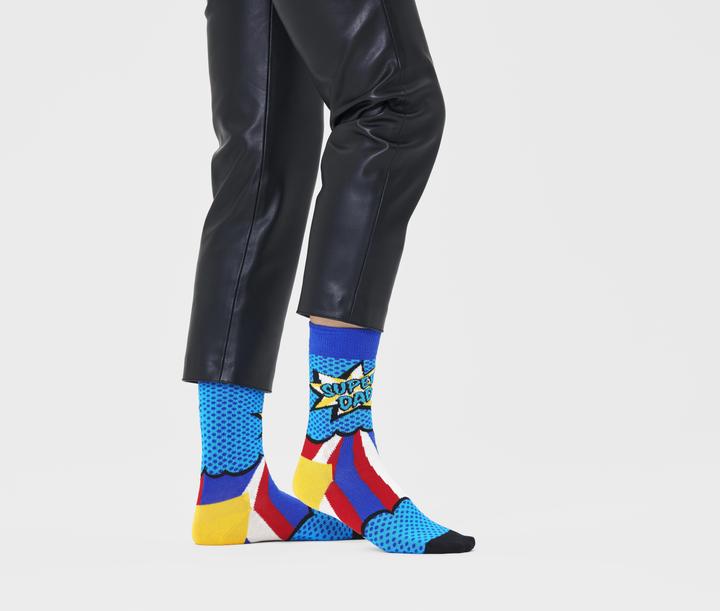 Immagine prodotto Happy Socks Super Dad Sock (Confezione singola, 36 - 40)