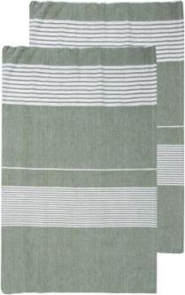Sagaform Set de 2 serviettes pour hammam vert (50 x 70 cm)