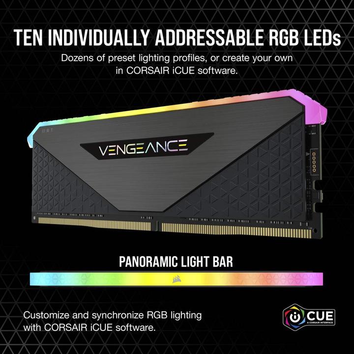 Produktbild Corsair Vengeance RGB RT (2 x 16GB, 3600 MHz, DDR4-RAM, DIMM)