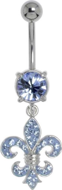 Image du produit Bijouteria Piercing nombril (Acier chirurgical 316L, Cristallin, Laiton rhodié)