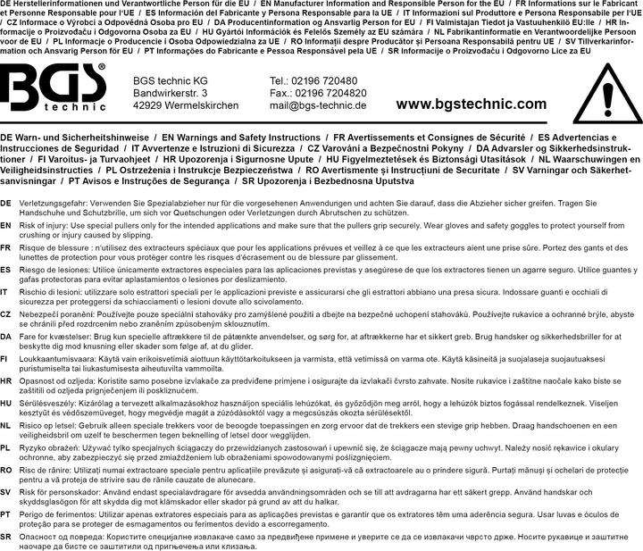 Produktbild BGS Grundloch-Innenlager-Abzieher-Satz