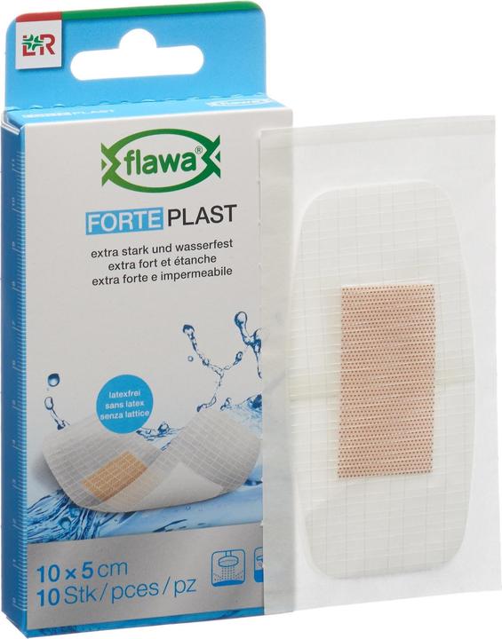 Actual product image Flawa Forte Plast plaster strips 5x10cm (10 x)