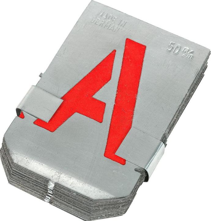 Productafbeelding Walkron Zinken Stencil Letters A-Z 26-delig 50mm